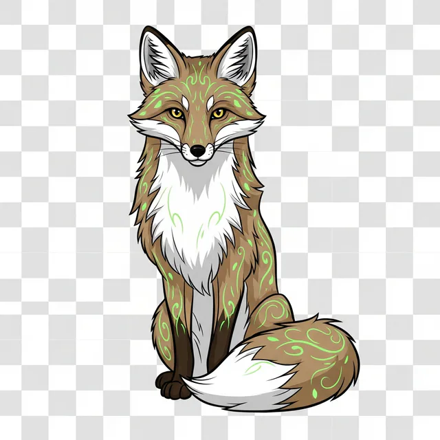 Sylvan, the botanical guardian fox of the Arborium.